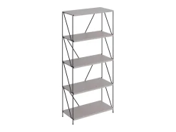 Estantería gris/negro 60x30x134.5 ravix