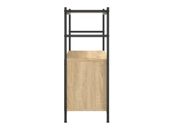 Estantería hierro madera ingeniería roble Sonoma 80x30x78,5 cm