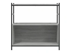 Estantería hierro y madera ingeniería gris Sonoma 80x30x78,5 cm