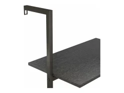 Estantería inclinada de 4 niveles negro 64x35x152,5 cm