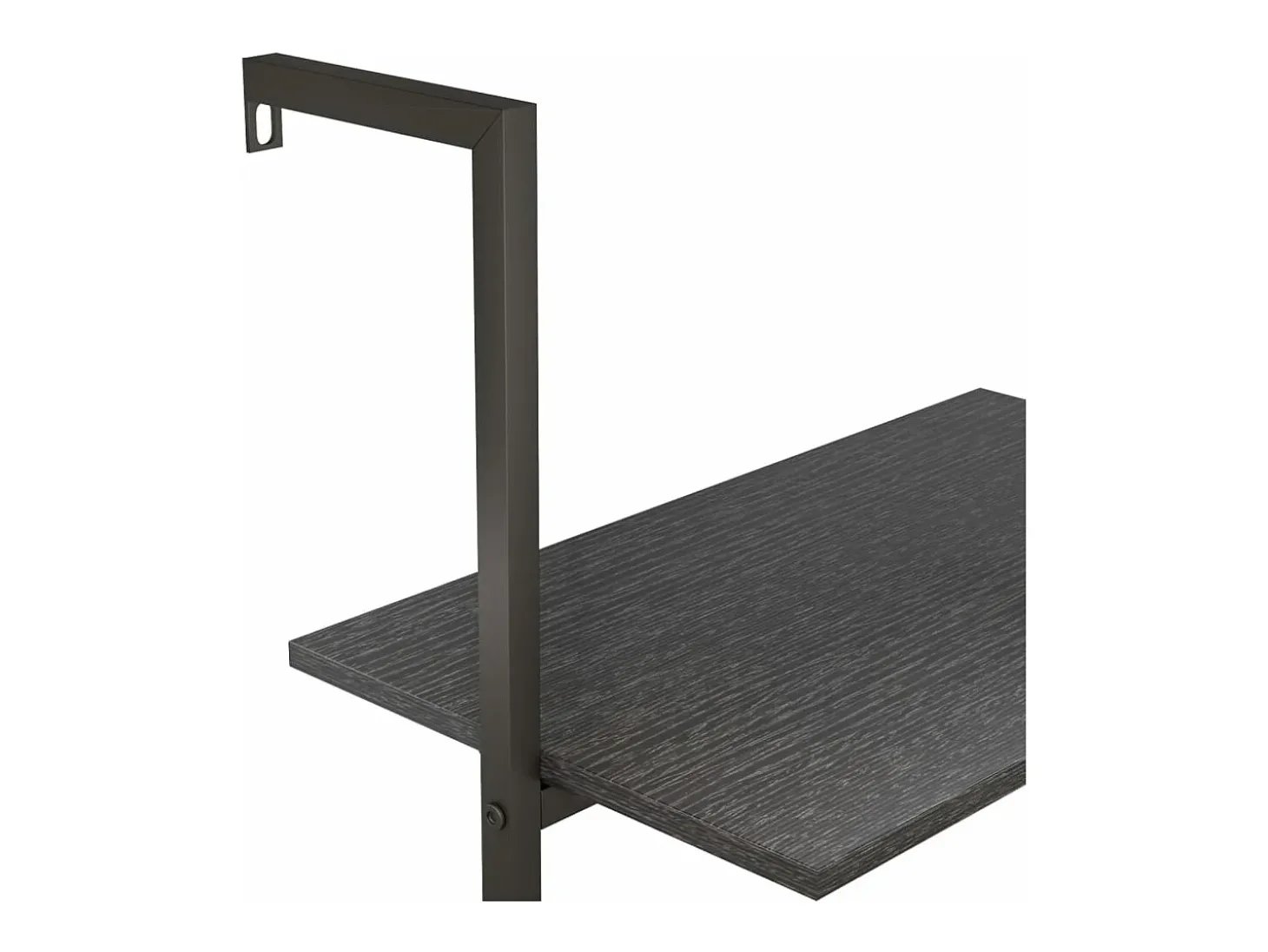 Estantería inclinada de 4 niveles negro 64x35x152,5 cm