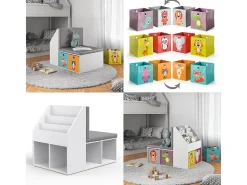 Estantería infantil blanco 97.1x66.8x78.4 onix