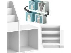 Estantería infantil blanco 30.9x72x79 luigi