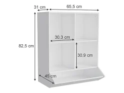 Estantería infantil blanco 65.5x31x82.5 conny