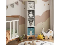 Estantería infantil blanco/artesano 35.2x30x159.5 malia