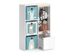 Estantería infantil blanco 29.2x72x107.8 luigi