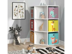 Estantería infantil blanco 64x64x107.8 luigi
