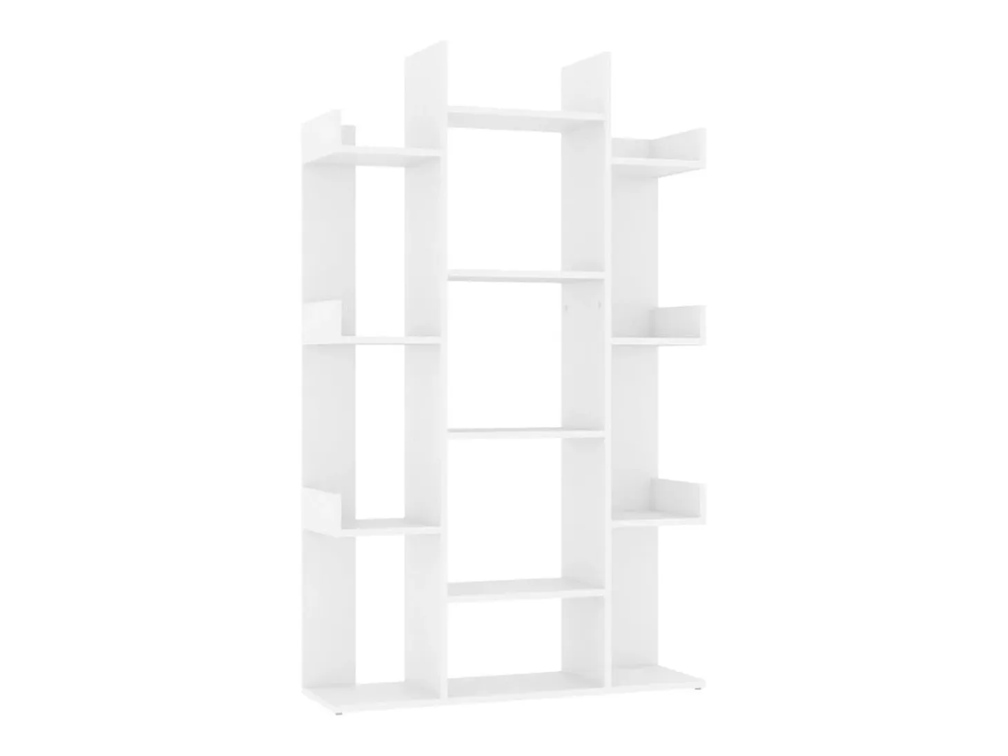 Estantería librería madera contrachapada blanco 86x25,5x140 cm