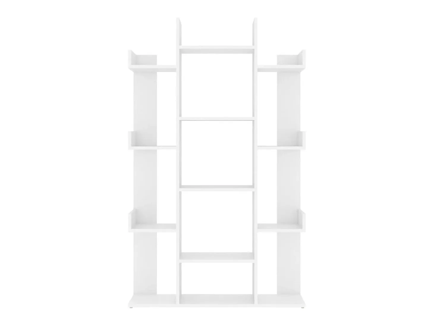 Estantería librería madera contrachapada blanco 86x25,5x140 cm