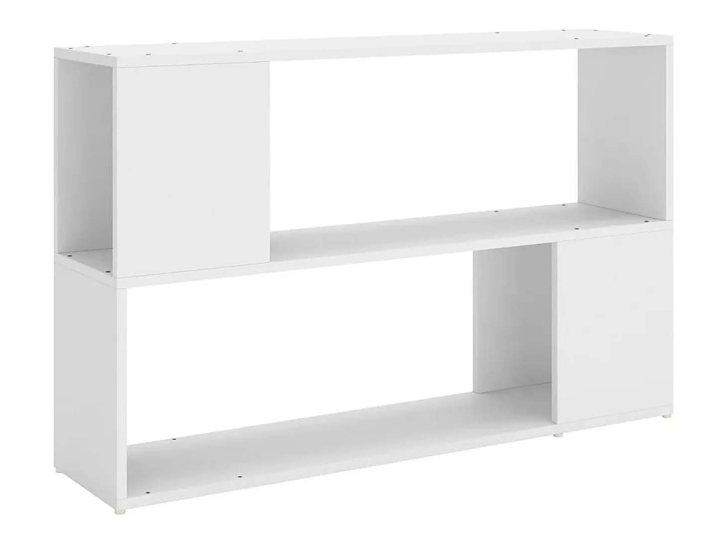 Estantería librería madera contrachapada blanco 100x24x63 cm