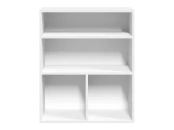 Estantería librería madera de ingeniería blanca 60x30x71,5 cm