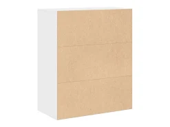 Estantería librería madera de ingeniería blanca 60x30x71,5 cm