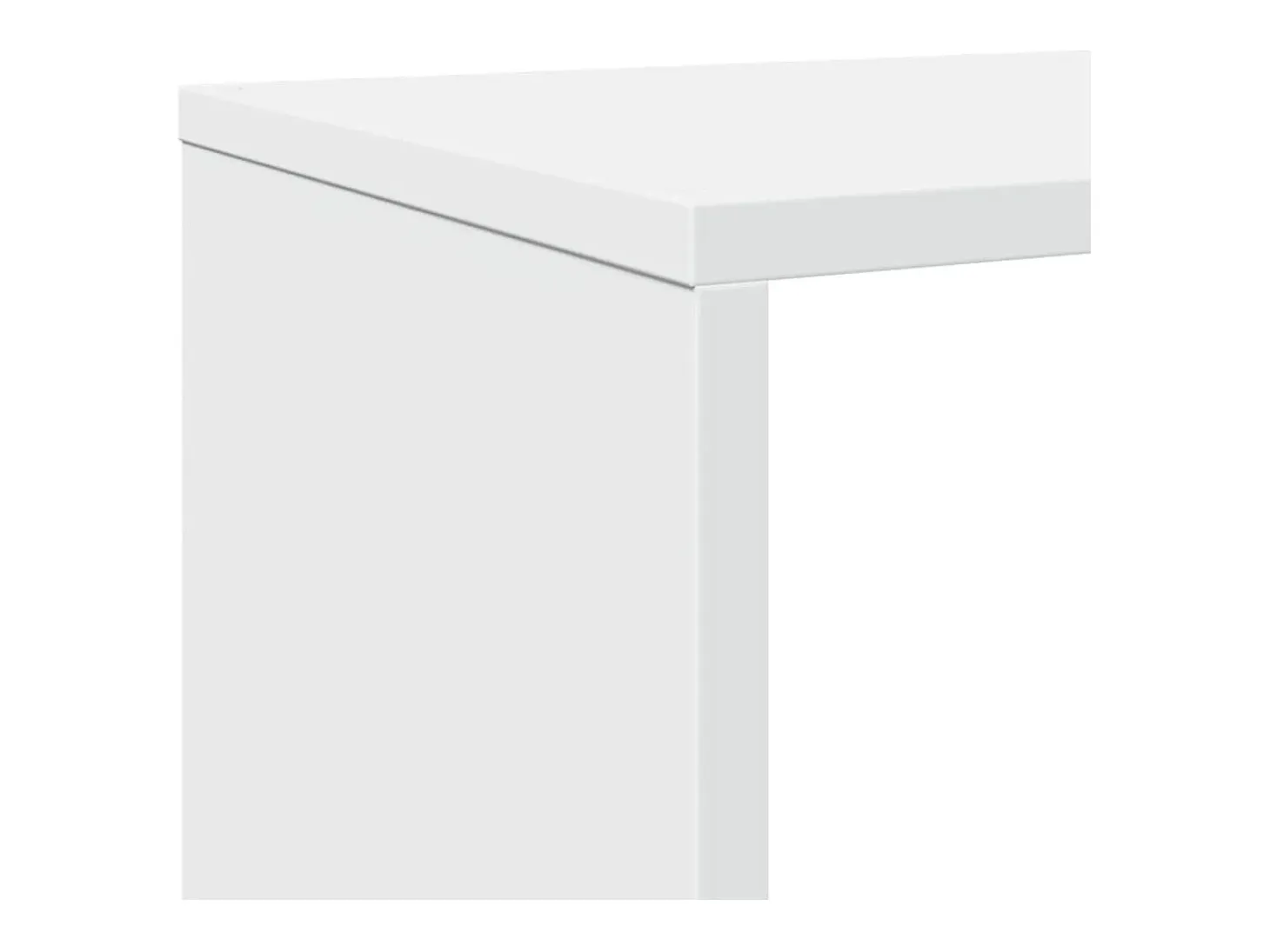 Estantería librería madera de ingeniería blanca 132x29x141,5 cm