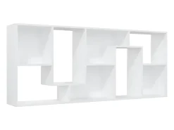 Estantería librería madera contrachapada blanco 67x24x161 cm