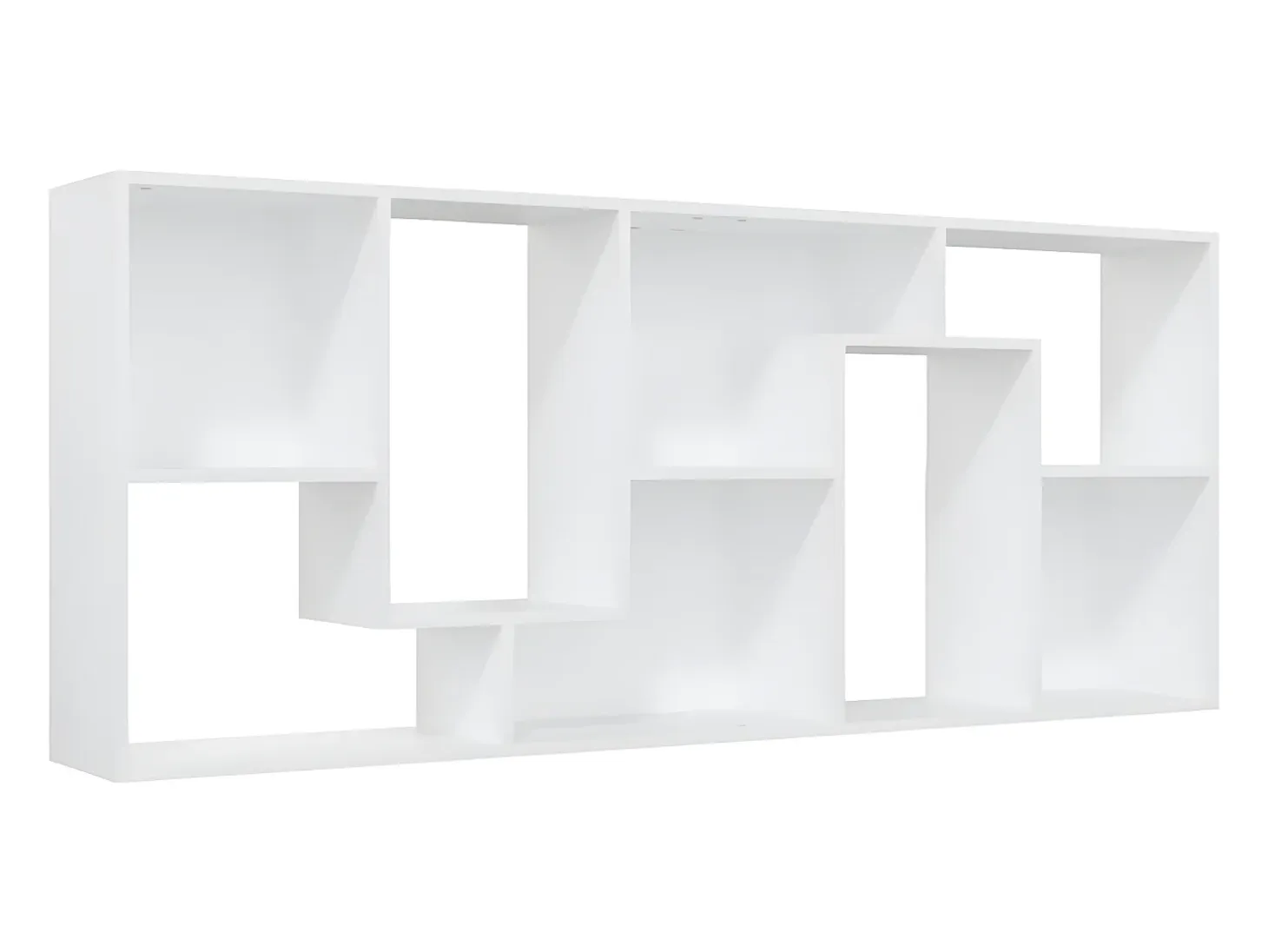 Estantería librería madera contrachapada blanco 67x24x161 cm