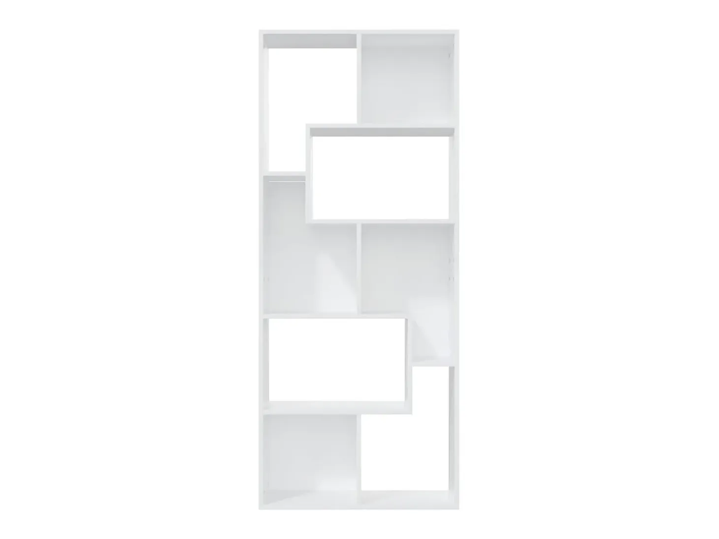 Estantería librería madera contrachapada blanco 67x24x161 cm