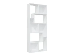 Estantería librería madera contrachapada blanco 67x24x161 cm