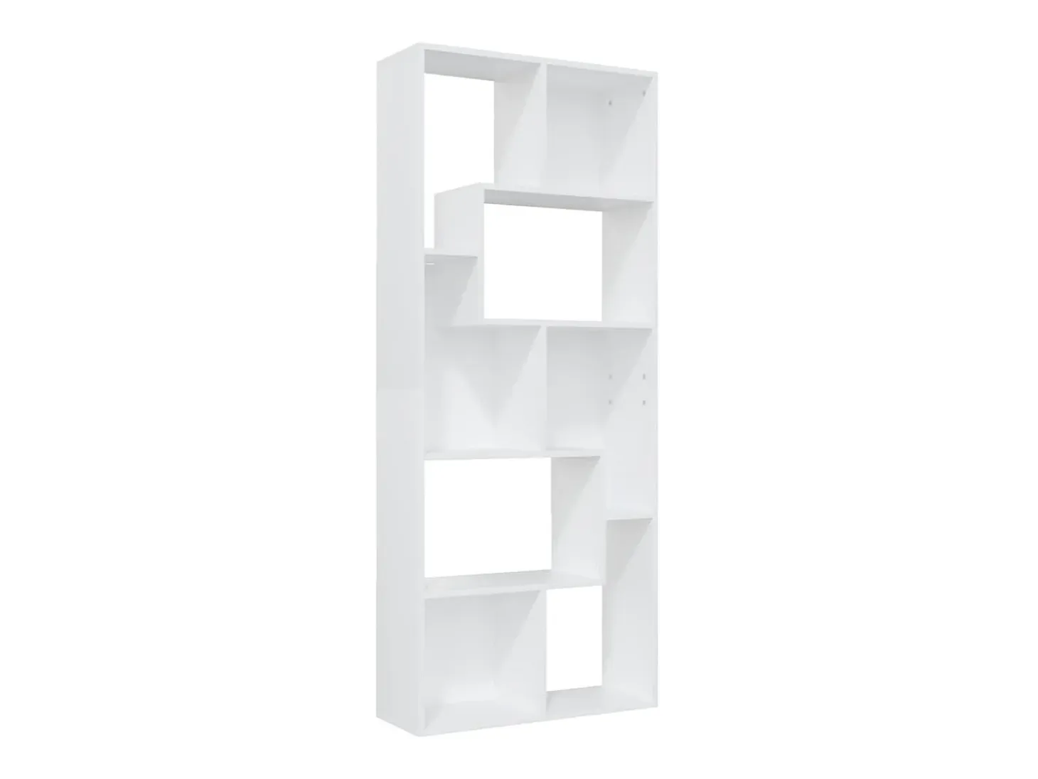 Estantería librería madera contrachapada blanco 67x24x161 cm