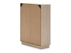 Estantería Librería Vigo 110x80 cm, estantería de Oficina, Color Roble y Gris