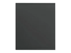 Estantería libros madera contrachapada gris brillo 36x30x114cm