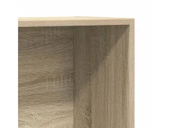 Estantería libros/mueble TV contrachapada roble 36x30x114 cm