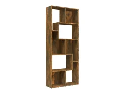 Estantería madera contrachapada color roble ahumado 67x24x161cm