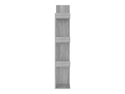 Estantería madera contrachapada gris Sonoma 48x25,5x140 cm