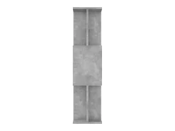 Estantería madera contrachapada gris hormigón 80x24x96cm