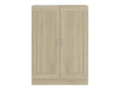Estantería madera contrachapada color roble 82,5x30,5x115 cm