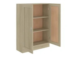 Estantería madera contrachapada color roble 82,5x30,5x115 cm