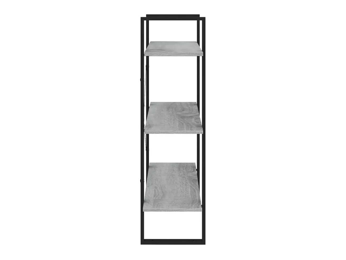 Estantería madera contrachapada gris Sonoma 80x30x105 cm