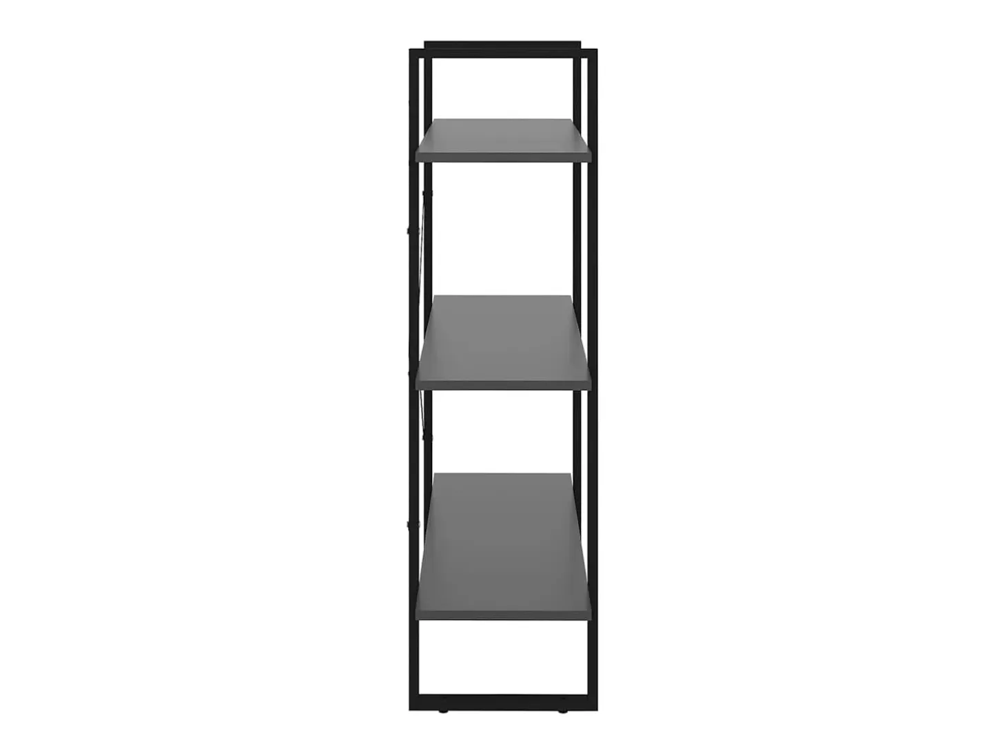 Estantería madera contrachapada gris 80x30x105 cm