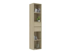 Estantería madera contrachapada color roble Sonoma 36x30x171 cm