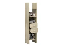 Estantería madera contrachapada color roble Sonoma 40x35x180 cm