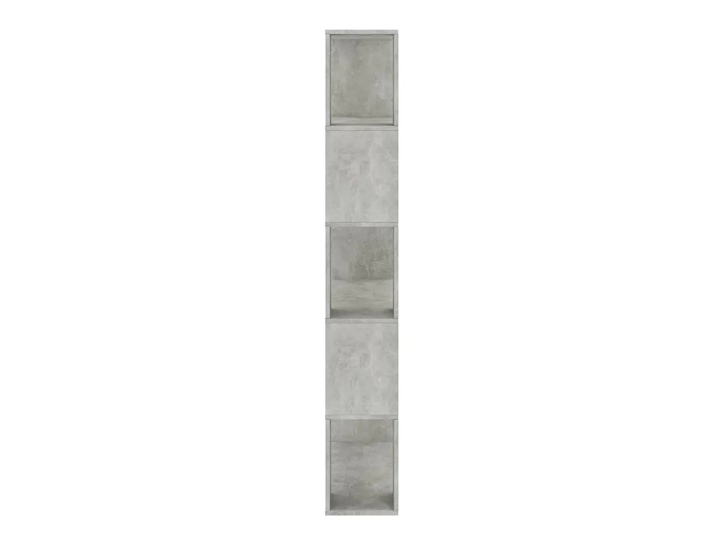 Estantería madera contrachapada gris hormigón 80x24x159cm