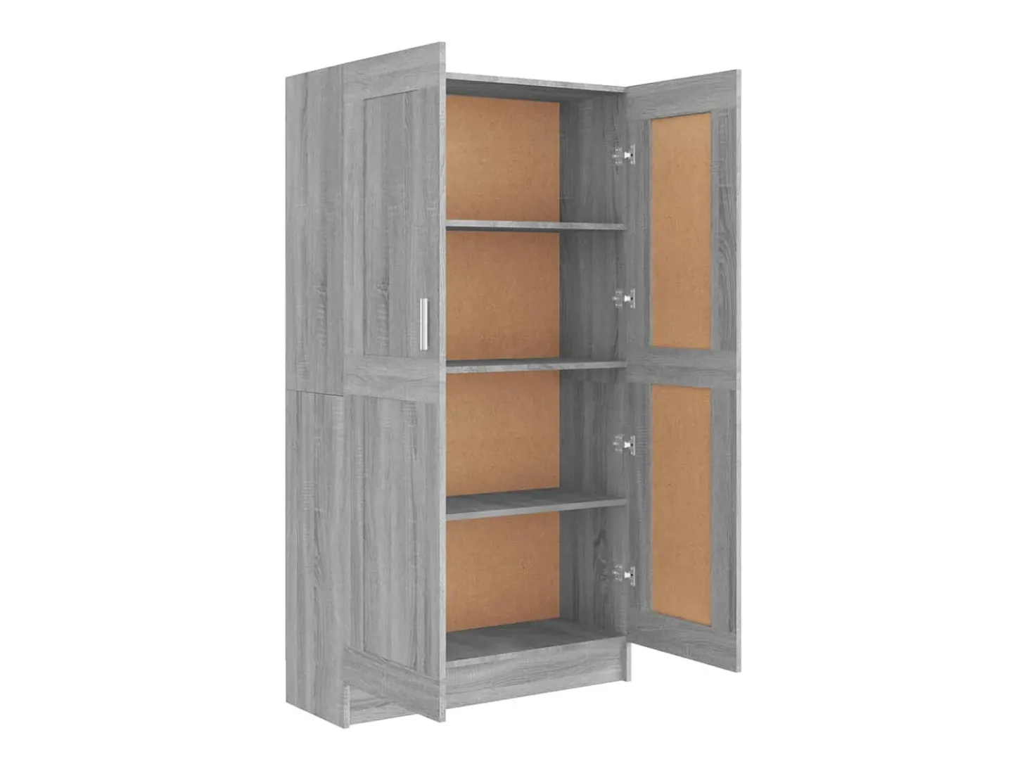 Estantería madera contrachapada gris Sonoma 82,5x30,5x150 cm