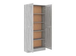 Estantería madera contrachapada gris Sonoma 82,5x30,5x185,5 cm