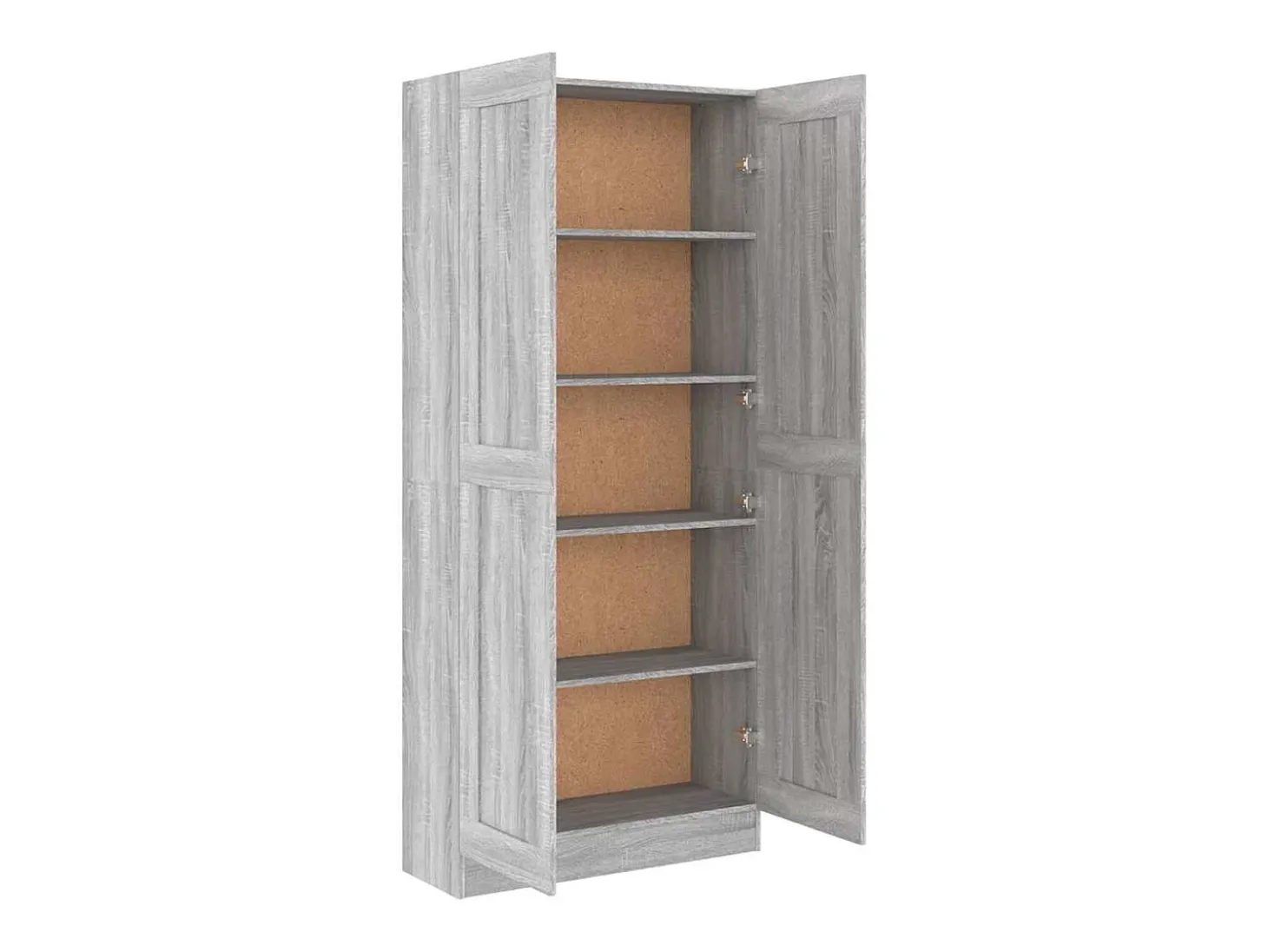 Estantería madera contrachapada gris Sonoma 82,5x30,5x185,5 cm