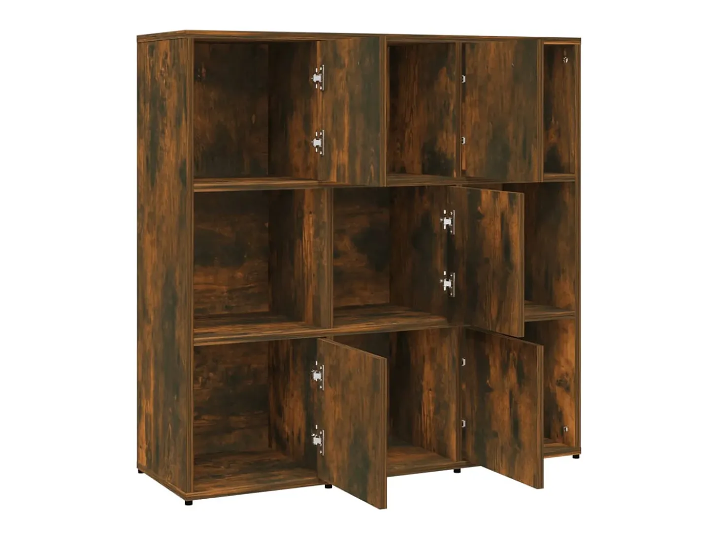Estantería madera contrachapada color roble ahumado 90x30x90 cm