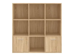 Estantería madera contrachapada color roble Sonoma 98x30x98cm