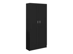 Estantería madera contrachapada negro 82,5x30,5x185,5 cm