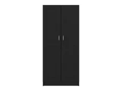 Estantería madera contrachapada negro 82,5x30,5x185,5 cm