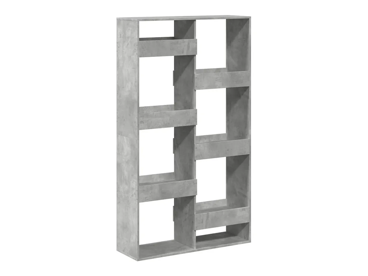 Estantería madera de ingeniería gris hormigón 100x33x175 cm