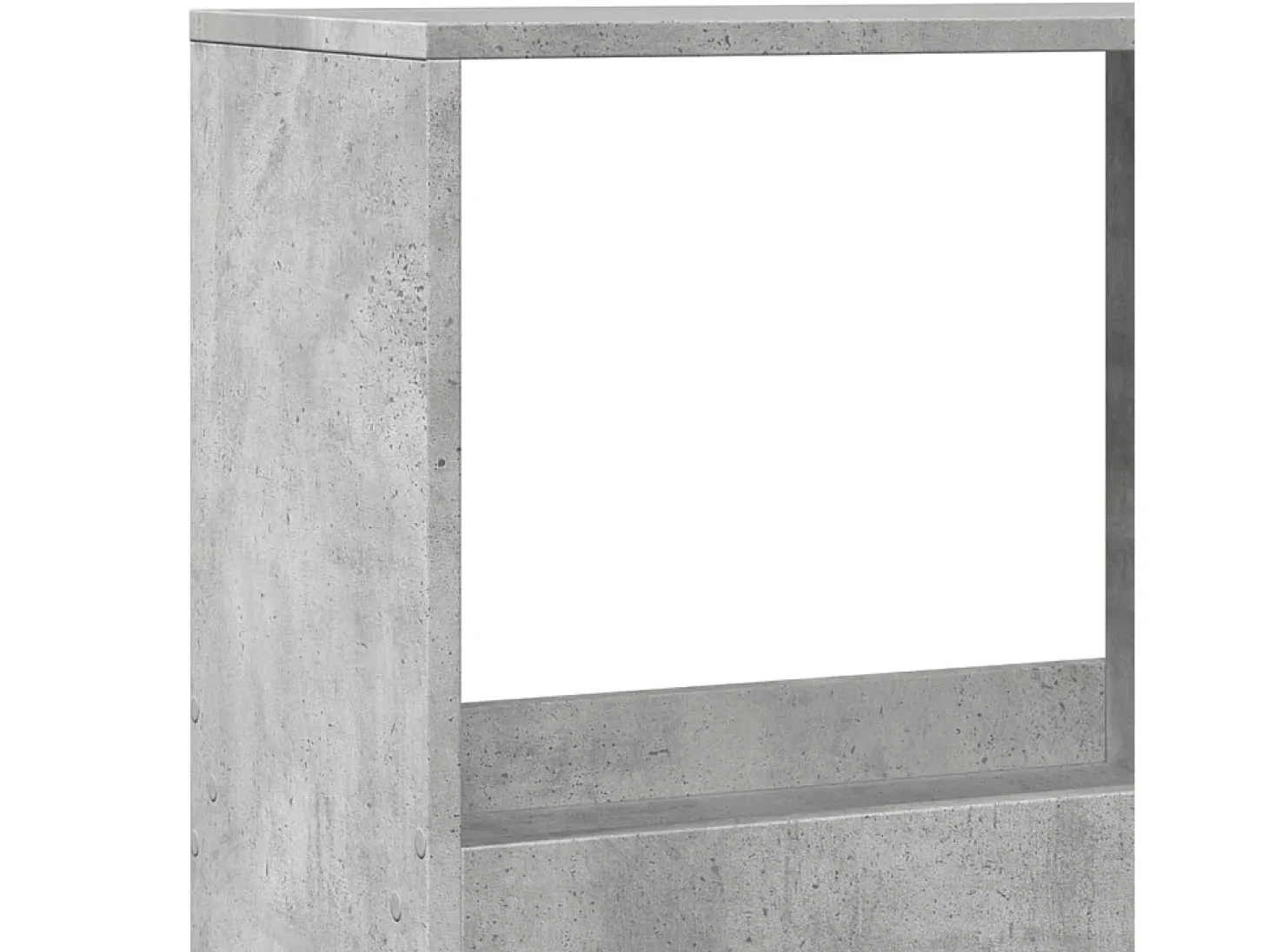 Estantería madera de ingeniería gris hormigón 100x33x175 cm