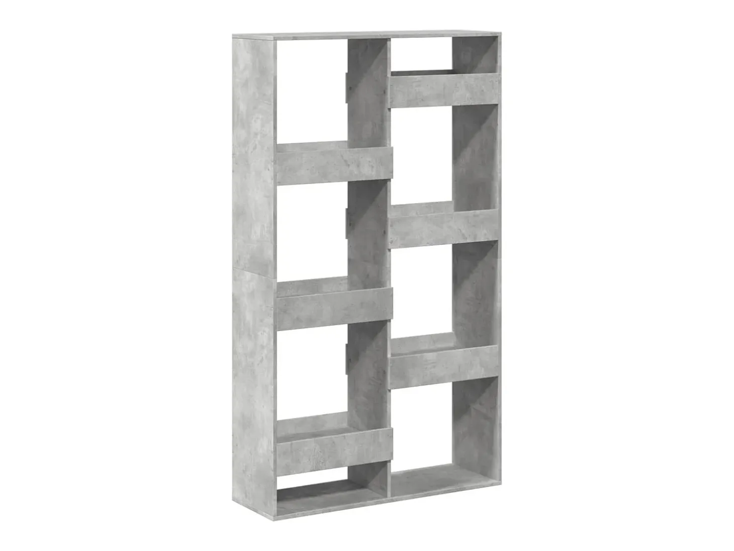 Estantería madera de ingeniería gris hormigón 100x33x175 cm