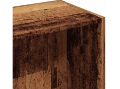 Estantería madera de ingeniería envejecida 50x25x80 cm
