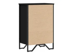 Estantería madera de ingeniería negro 50x31x74,5 cm