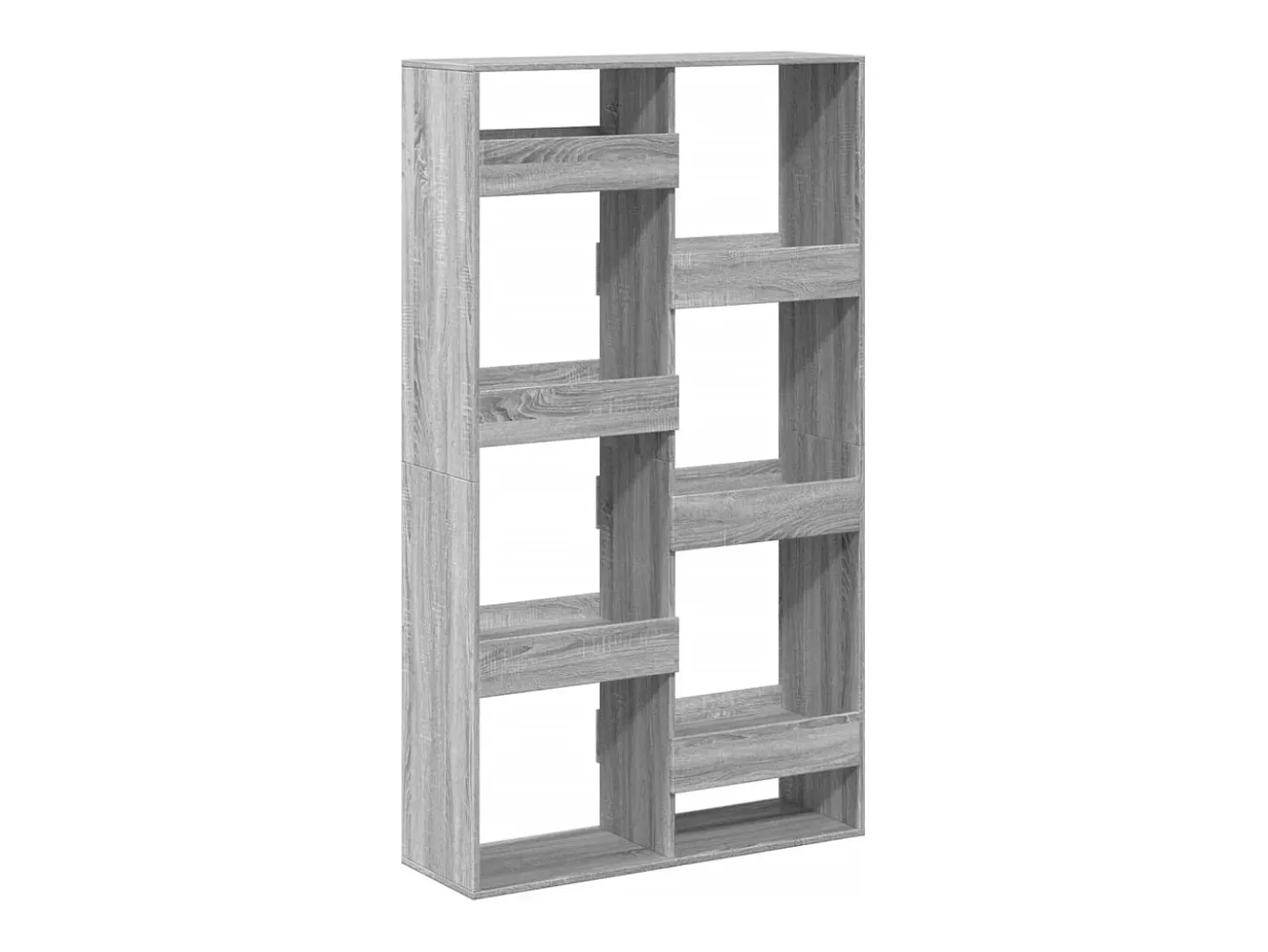 Estantería madera de ingeniería gris Sonoma 100x33x175 cm