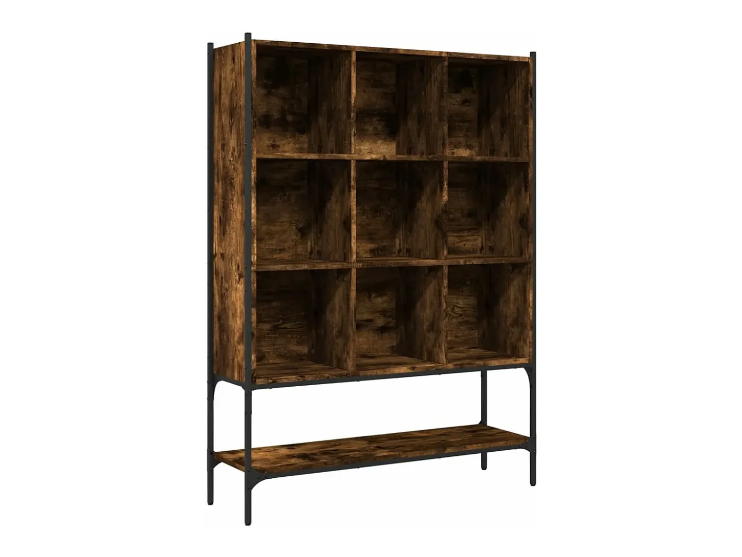 Estantería madera de ingeniería roble ahumado 102x30x141,5 cm