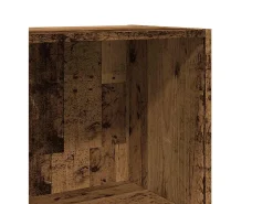 Estantería madera de ingeniería color envejecido 60x30x114 cm